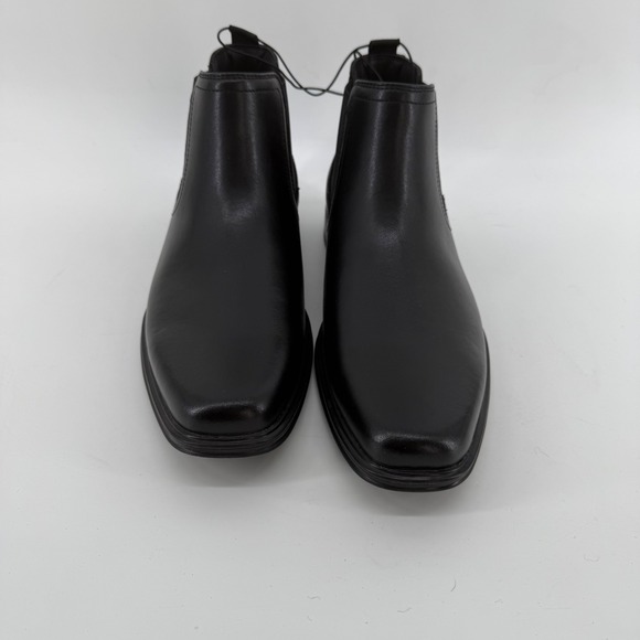 Perry Ellis Portfolio Mens Black Chelsea Boots Square Toe Ankle 1904706 Size 9.5 - Picture 6 of 8